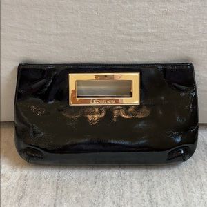 Michael Kors Black Patent Leather Clutch